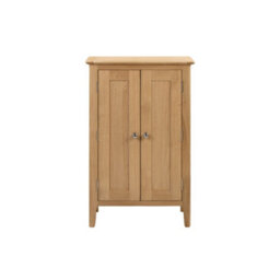 Julian Bowen Cotswold Shoe Storage Cupboard - Oak - thumbnail 4