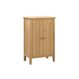 Julian Bowen Cotswold Shoe Storage Cupboard - Oak - thumbnail 2