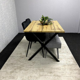 Kosy Koala Modern Dining Table Set With Padded Bench And Black Velvet Chairs - thumbnail 5