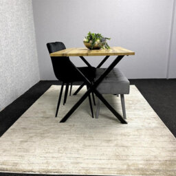 Kosy Koala Modern Dining Table Set With Padded Bench And Black Velvet Chairs - thumbnail 6