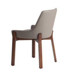 Angel Cerda Elegant Dark Mink Leatherette Dining Chair - thumbnail 6