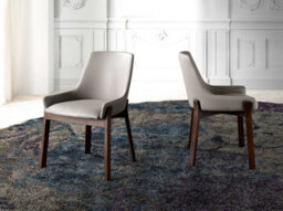 Angel Cerda Elegant Dark Mink Leatherette Dining Chair - thumbnail 2
