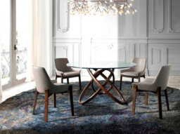 Angel Cerda Elegant Dark Mink Leatherette Dining Chair - thumbnail 3