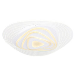 Luminosa Lighting Luminosa Jocelyn Round Integrated Led Semi Flush Ceiling Light White Led Dimmable 3000-6500K Remote Control Tuya Smart