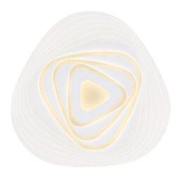 Luminosa Lighting Luminosa Jocelyn Round Integrated Led Semi Flush Ceiling Light White Led Dimmable 3000-6500K Remote Control Tuya Smart - thumbnail 3