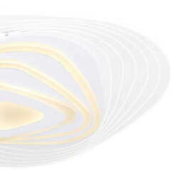 Luminosa Lighting Luminosa Jocelyn Round Integrated Led Semi Flush Ceiling Light White Led Dimmable 3000-6500K Remote Control Tuya Smart - thumbnail 4
