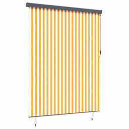 Berkfield Outdoor Roller Blind Orange And White 200 X 250 Cm Fabric - thumbnail 5