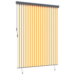 Berkfield Outdoor Roller Blind Orange And White 200 X 250 Cm Fabric - thumbnail 6