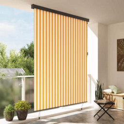 Berkfield Outdoor Roller Blind Orange And White 200 X 250 Cm Fabric - thumbnail 3