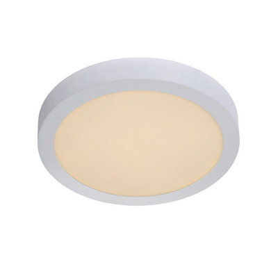 Lucide Brice-Led Modern Flush Ceiling Light Bathroom 30Cm - Led Dim. - 1X30W 3000K - Ip44 - White - image 1