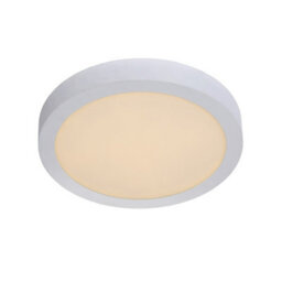 Lucide Brice-Led Modern Flush Ceiling Light Bathroom 30Cm - Led Dim. - 1X30W 3000K - Ip44 - White - thumbnail 1