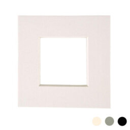 "Nicola Spring Picture Mount For 4 X 4"" Frame - Photo Size 2 X 2"" - Ivory" - thumbnail 1