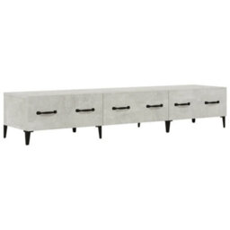 Berkfield Modern Tv Cabinet Concrete Grey 150X34,5X30 Cm Engineered Wood - thumbnail 1
