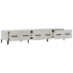 Berkfield Modern Tv Cabinet Concrete Grey 150X34,5X30 Cm Engineered Wood - thumbnail 6