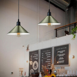 Modern Pendant Light Adjustable Hanging Lamp In Green Brass With 2M Cable, For Kitchen Islands - thumbnail 2