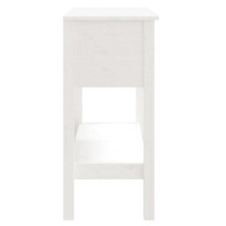 Berkfield Classic Console Table White 75X35X75 Cm Solid Wood Pine - thumbnail 8