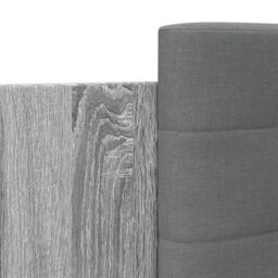Berkfield Bed Frame Without Mattress Grey Sonoma 200X200Cm - thumbnail 7