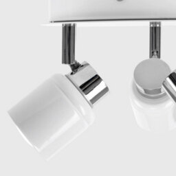 Valuelights Benton White 3 Way Round Ip44 Bathroom Ceiling Spotlight And Cool Bulbs - thumbnail 3