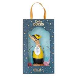 Dcuk Natural Wooden Dinky Cyclist Duck, 11 Cm, Gift-Boxed Wooden Figurine - thumbnail 1