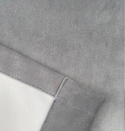 Luxury Enhanced Living Grey Velvet, Supersoft, 100% Blackout, Thermal Curtains With Tape Top (Pair) - 90 X 72 Inch (229X183Cm) - thumbnail 5