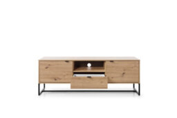 Abakus Direct Amber Collection Tv Stand 153Cm In Oak - thumbnail 3