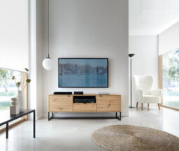 Abakus Direct Amber Collection Tv Stand 153Cm In Oak - thumbnail 5