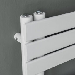 Agadon Lola Open Electric Designer Panel Towel Radiator - 1200 X 600 mm White - 600 W Smart Heating Element - thumbnail 3