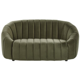 Beliani Living Room Set 6 Seater Malung Velvet Dark Green - thumbnail 8