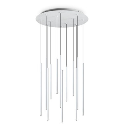 Ideal Lux Filo Led 12 Light Cluster Pendant Ceiling Light White 2700K