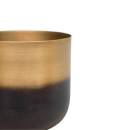Ivyline Oscar Two Tone Planter (Set Of 2) - Metal - L16.5 X W16.5 X H15 Cm - Gold - thumbnail 2