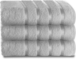 Gc Gaveno Cavailia 3 Piece Kensington Bath Sheet 80X140 Silver 500 Gsm Quick Dry & Water Absorbent Towel - thumbnail 1