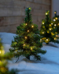 Werchristmas Set Of 6 30 Cm Christmas Tree Pathway Stake Lights, 90 Warm White Leds - thumbnail 2