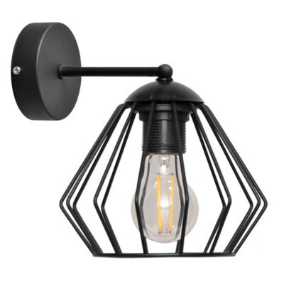 Luminosa Lighting Luminosa Agat Wall Lamp Black 25Cm
