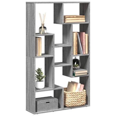 Berkfield Bookcase Grey Sonoma 72X20X120 Cm Engineered Wood - image 1