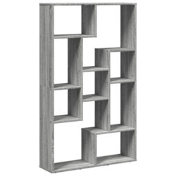 Berkfield Bookcase Grey Sonoma 72X20X120 Cm Engineered Wood - thumbnail 7