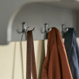 Sobuy Fhk28-Hg, Wall Coat Rack Wall Shelf Wall Storage Cabinet Unit With 3 Compartments 4 Hooks, Grey,w100Xd24.7Xh35 - thumbnail 8