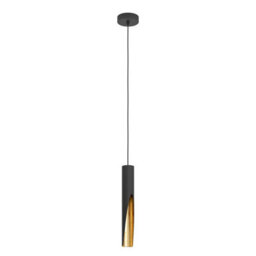 Eglo Barbotto Black & Gold Steel Modern Pendant Light - thumbnail 3