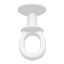 Patras Plastic White Matt Curtain Hook, (L)16.2mm, Pack Of 10 - thumbnail 2