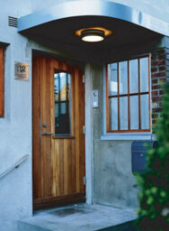 Stylish Outdoor Ip54 Wall Light In Graphite With Led T5 22W Bulb - thumbnail 3