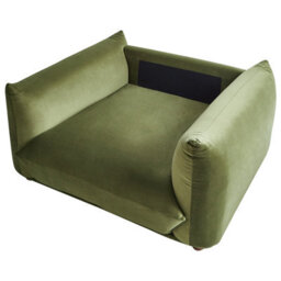 Beliani  Armchair Luvos Velvet Green - thumbnail 7