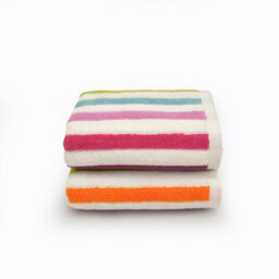 Allure Bath Fashions Cali Multicoloured Striped Hand Towels - Pack Of 2 - thumbnail 1