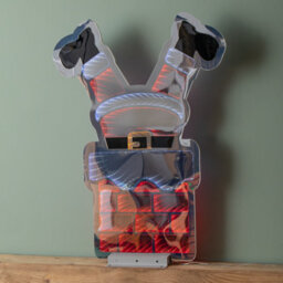 Samuel Alexander 60Cm Light Up Santa's Leg In Chimney Christmas Infinity Decoration With Leds - thumbnail 7