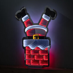 Samuel Alexander 60Cm Light Up Santa's Leg In Chimney Christmas Infinity Decoration With Leds - thumbnail 6
