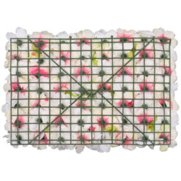 Neel Blue Artificial Flower Wall Backdrop Panel, 60Cm X 40Cm, White Jasmine & Pink Shade - thumbnail 6