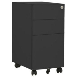 Vidaxl Mobile File Cabinet Anthracite 30X45X59 Cm Steel