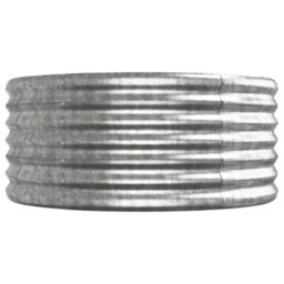 Berkfield Durable Garden Planter Powder-Coated Steel 440X80X36 Cm Silver - thumbnail 4