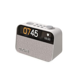 Pure Moment Alarm Radio - Cotton White, Dab/dab+ Fm, Bluetooth 5.3, Night-Light, Battery Backup.