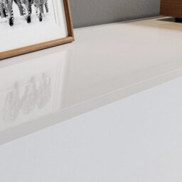 High Gloss 140Cm Floating Tv Unit Cabinet Wall Mounted Tv Stand With Led Lights - thumbnail 4