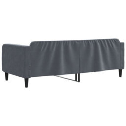 Berkfield Day Bed Dark Grey 90X190 Cm Velvet - thumbnail 5