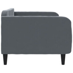 Berkfield Day Bed Dark Grey 90X190 Cm Velvet - thumbnail 4